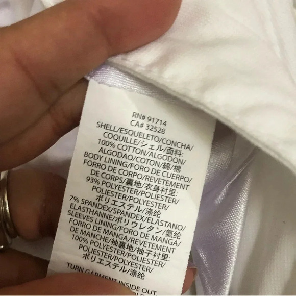 ! Armani Exchange white jacket sz M - Picture 6 of 10